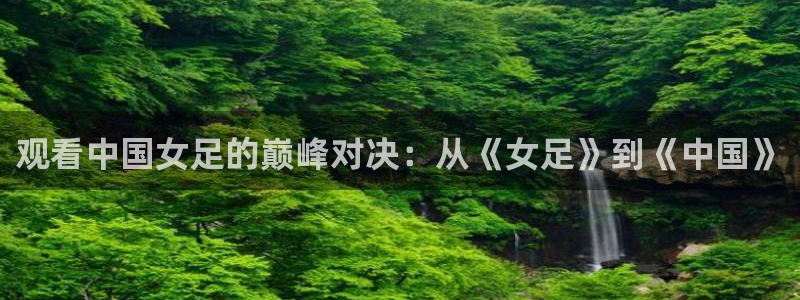 世界杯2026赛程时间表格：观看中国女足的巅峰对决：从《女足》到《中国》
