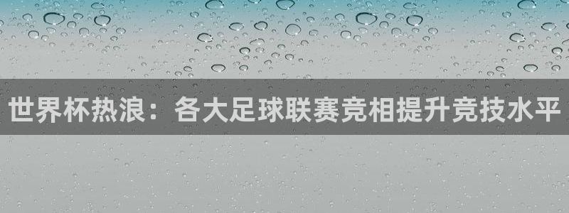 世界杯欧洲预选赛赛程：世界杯热浪：各大足球联赛竞相提升竞技水平